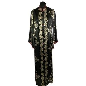 Vintage Mamo Howell Long Dress with Chinese Collar
